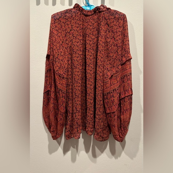 KOBI HALPERIN Mckenna Peasant Blouse / Size Medium / - Picture 5 of 9